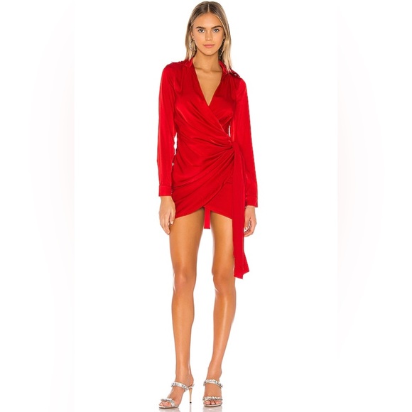 superdown Dresses & Skirts - Superdown Sophie Draped Mini Dress